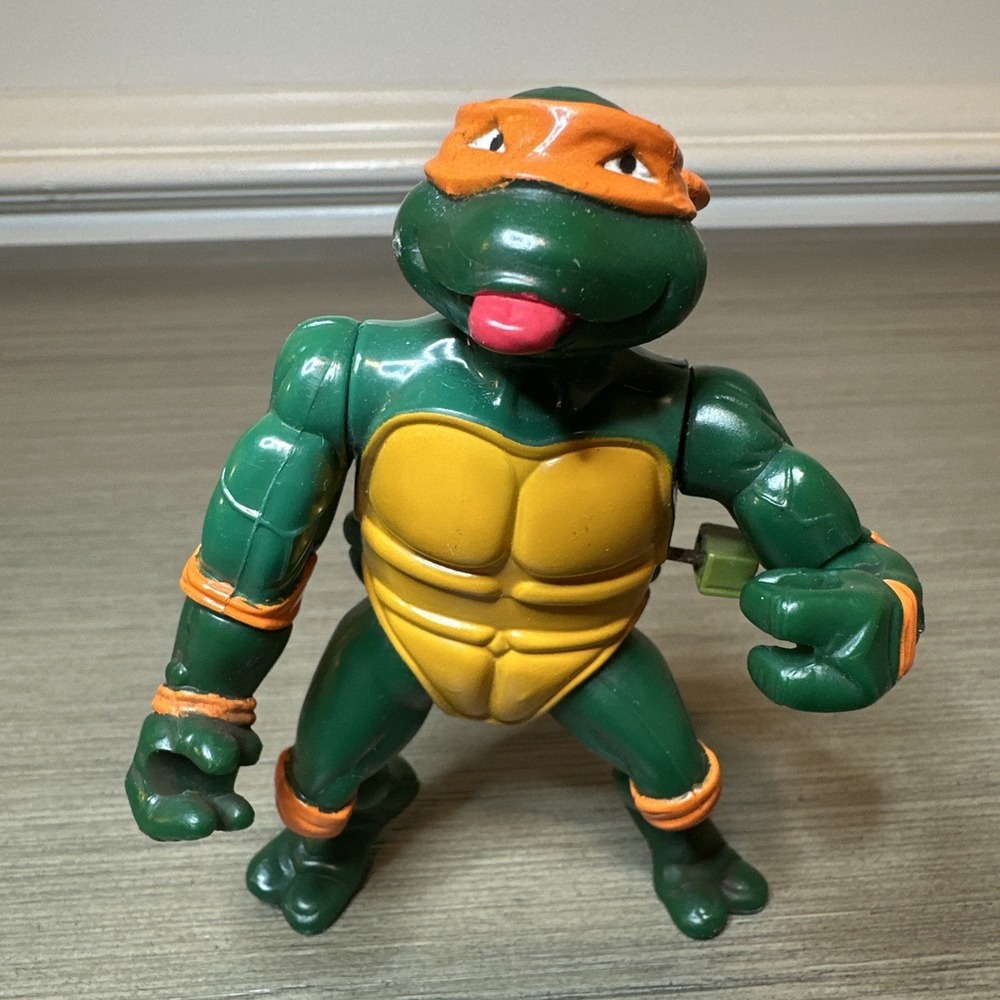 Vintage 1989 Wacky Action Rock N Roll Michelangelo Teenage Mutant Ninja Turtles